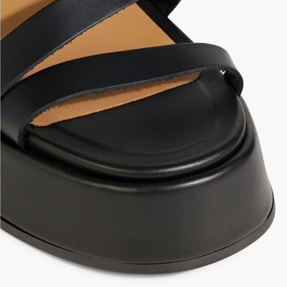 GANNI Platform Leather Sandals